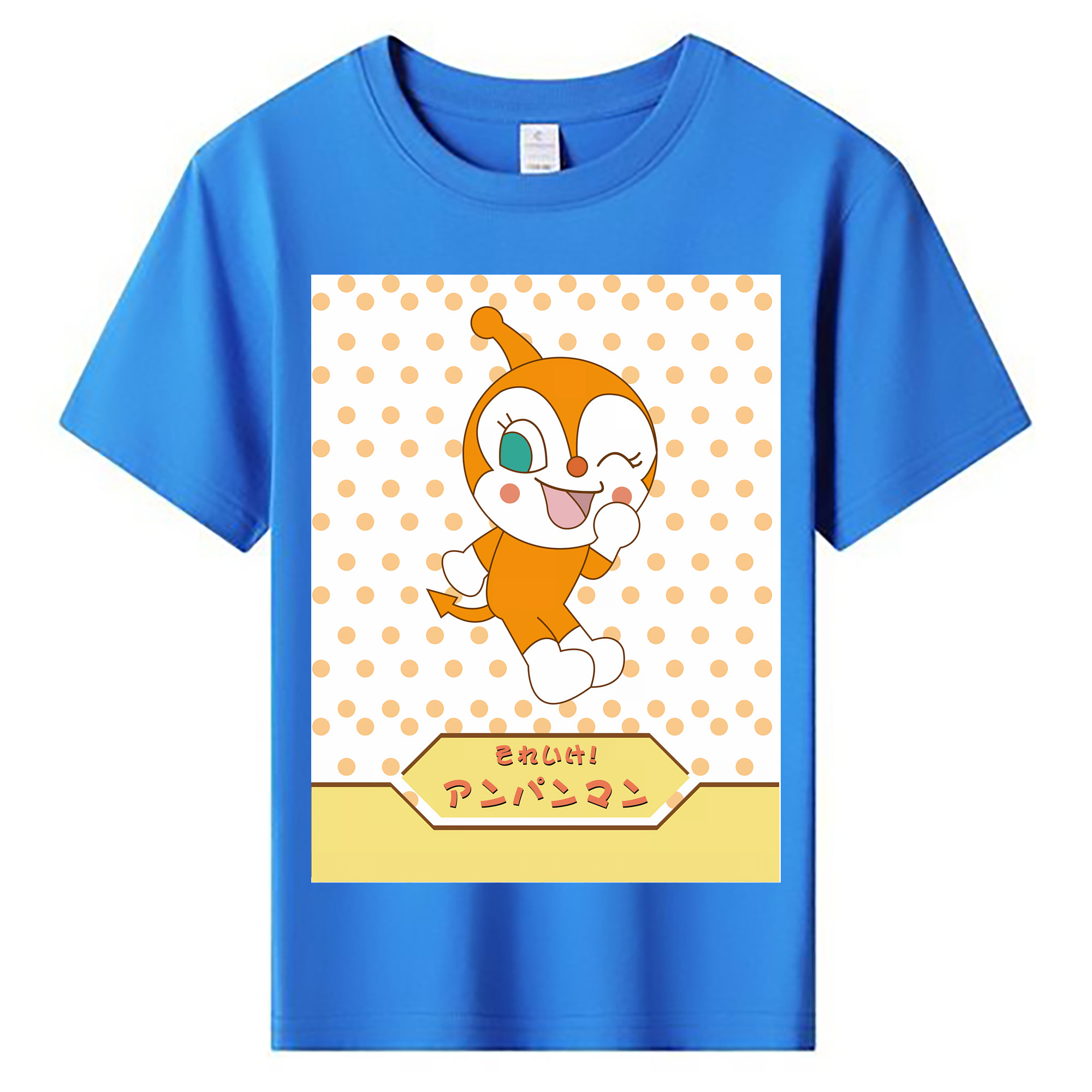 （画像用） アンパンマン Anpanman 綿100％キッズTシャツ（フロントプリント）